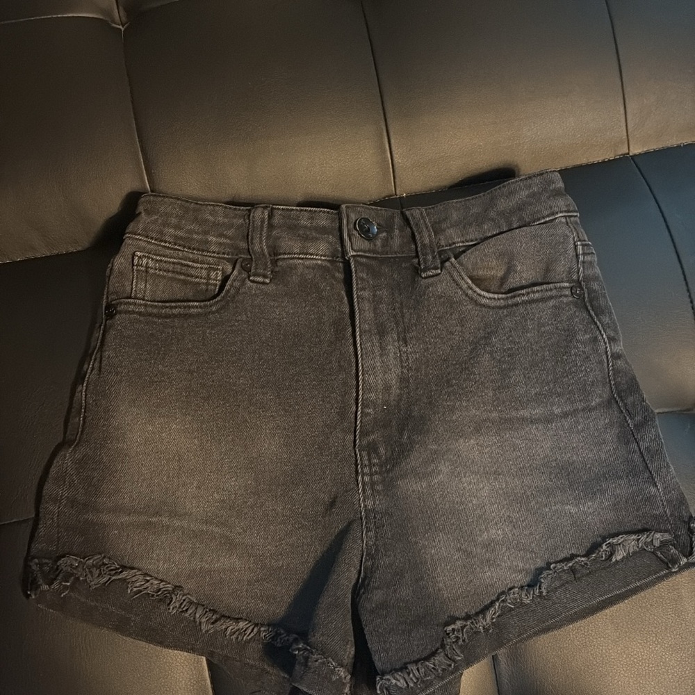 Kendall & Kylie Charcoal Jean Shorts
